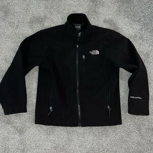 The North Face Boys TNF Bionic Apex Soft Shell Jacket M Black Outdoors Winter